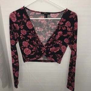 Rose crop top